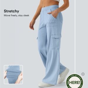 HALARA Light Blue Wide Leg Pants